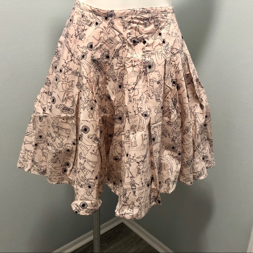 Lord & Taylor Context Pleated Sequin Sketch Skirt